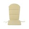 Contemporary Home Living 48.25" Brown Solid Outdoor Patio Adirondack Chair Cushion